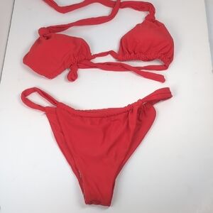 Red Bikini Set New Without Tags